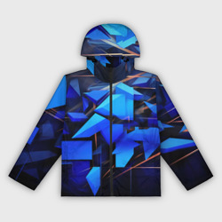 Темный синий фон спортивный  стиль  абстракт – Женская ветровка 3D с принтом купить