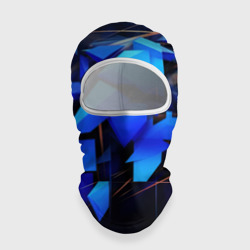 Темный синий фон спортивный  стиль  абстракт – Балаклава 3D с принтом купить