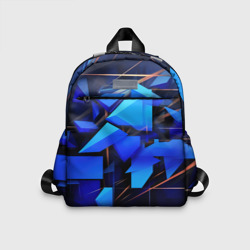 Темный синий фон спортивный  стиль  абстракт – Детский рюкзак 3D с принтом купить со скидкой в -33%