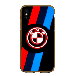 Чехол для iPhone XS Max матовый BMW sport geometry line