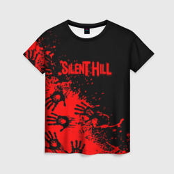 Женская футболка 3D Silent hill logo game pattern steel
