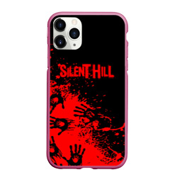 Чехол для iPhone 11 Pro Max матовый Silent hill logo game pattern steel