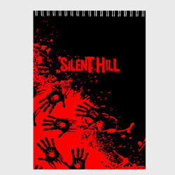 Скетчбук Silent hill logo game pattern steel