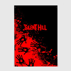 Постер Silent hill logo game pattern steel