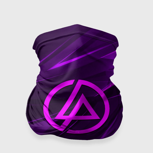 Бандана-труба 3D Linkin park neon stripes logo, цвет 3D печать