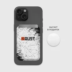 Картхолдер Magsafe магнитный RUST брызги красок - фото 2