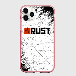 Чехол для iPhone 11 Pro Max матовый RUST брызги красок