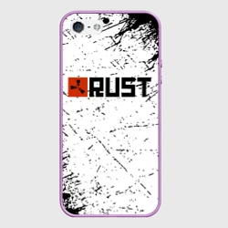 Чехол для iPhone 5/5S матовый RUST брызги красок