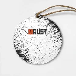 Деревянная игрушка круг RUST брызги красок