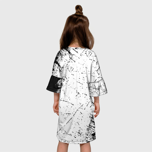 Детское платье 3D RUST брызги красок, цвет 3D печать - фото 5