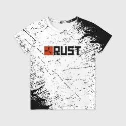 Детская футболка 3D RUST брызги красок