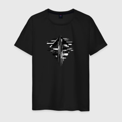 Алгоритмические пейзажи  – Мужская футболка хлопок с принтом купить со скидкой в -20%