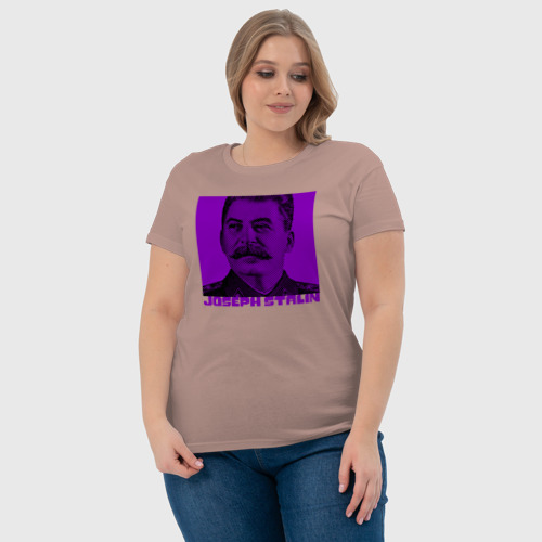Женская футболка хлопок с принтом Joseph Stalin, фото #4