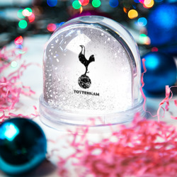 Игрушка Снежный шар Tottenham с потертостями на светлом фоне - фото 2