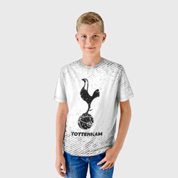 Детская футболка 3D Tottenham с потертостями на светлом фоне - фото 2