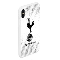 Чехол для iPhone XS Max матовый Tottenham с потертостями на светлом фоне - фото 2