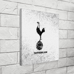 Холст квадратный Tottenham с потертостями на светлом фоне - фото 2