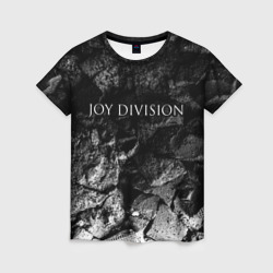 Женская футболка 3D Joy Division black graphite