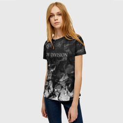 Женская футболка 3D Joy Division black graphite - фото 2