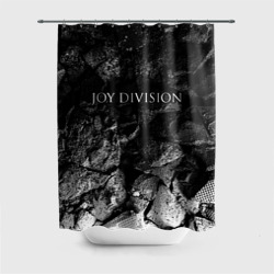 Штора 3D для ванной Joy Division black graphite