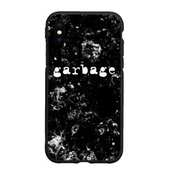 Чехол для iPhone XS Max матовый Garbage black ice