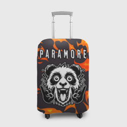 Чехол для чемодана 3D Paramore рок панда и огонь