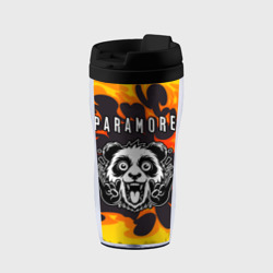 Термокружка-непроливайка Paramore рок панда и огонь