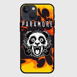 Чехол для iPhone 13 mini Paramore рок панда и огонь