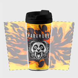 Термокружка-непроливайка Paramore рок панда и огонь - фото 2