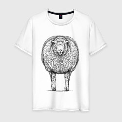 Овца анфас – Футболка из хлопка с принтом купить со скидкой в -20%