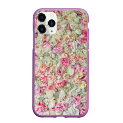 Много роз белых и розовых – Чехол для iPhone 11 Pro Max матовый с принтом купить