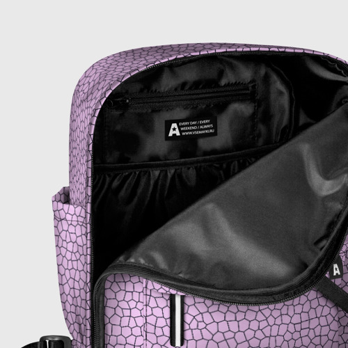 Женский рюкзак 3D с принтом Нежный розовый мозаика, фото #5