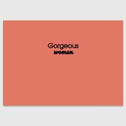 Поздравительная открытка Gorgeous woman персиковый