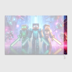 Флаг 3D Майнкрафт и киберпанк - коллаба - фото 2