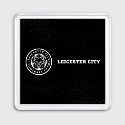 Магнит 55*55 Leicester City sport на темном фоне по-горизонтали