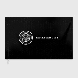 Флаг 3D Leicester City sport на темном фоне по-горизонтали