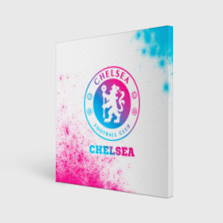 Холст квадратный Chelsea neon gradient style