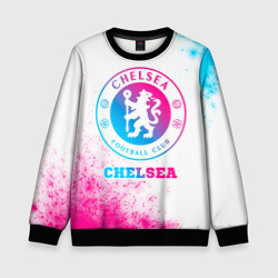 Детский свитшот 3D Chelsea neon gradient style