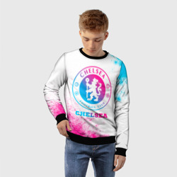 Детский свитшот 3D Chelsea neon gradient style - фото 2