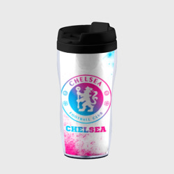 Термокружка-непроливайка Chelsea neon gradient style