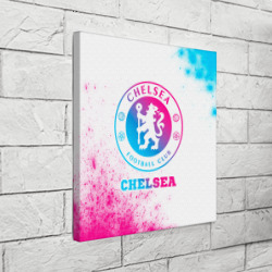 Холст квадратный Chelsea neon gradient style - фото 2