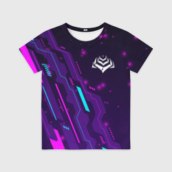 Детская футболка 3D Warframe neon gaming