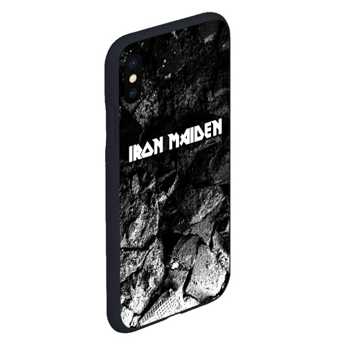 Чехол для iPhone XS Max матовый Iron Maiden black graphite - фото 3