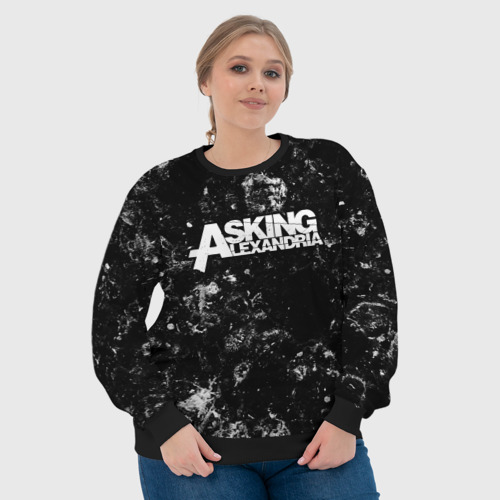 Женский свитшот 3D Asking Alexandria black ice, цвет 3D печать - фото 6