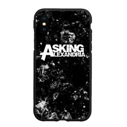 Чехол для iPhone XS Max матовый Asking Alexandria black ice