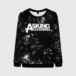 Мужской свитшот 3D Asking Alexandria black ice