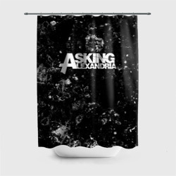 Штора 3D для ванной Asking Alexandria black ice