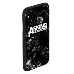 Чехол для iPhone XS Max матовый Asking Alexandria black ice - фото 2