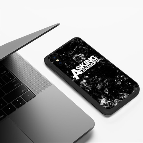 Чехол для iPhone XS Max матовый Asking Alexandria black ice - фото 5