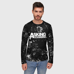 Мужской лонгслив 3D Asking Alexandria black ice - фото 2